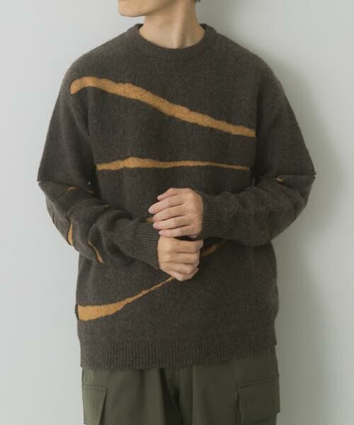 URBAN RESEARCH ITEMS / アーバンリサーチ アイテムズ ニット・セーター | ブレイクボーダー クルーネックニット | 詳細4