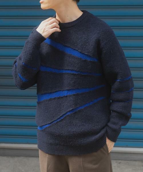 URBAN RESEARCH ITEMS / アーバンリサーチ アイテムズ ニット・セーター | ブレイクボーダー クルーネックニット | 詳細10