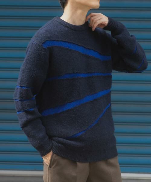 URBAN RESEARCH ITEMS / アーバンリサーチ アイテムズ ニット・セーター | ブレイクボーダー クルーネックニット | 詳細12