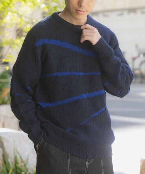 URBAN RESEARCH ITEMS / アーバンリサーチ アイテムズ ニット・セーター | ブレイクボーダー クルーネックニット | 詳細14