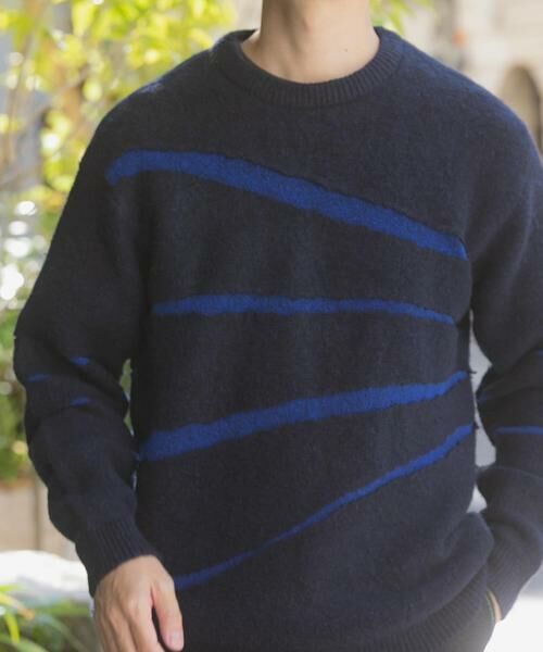 URBAN RESEARCH ITEMS / アーバンリサーチ アイテムズ ニット・セーター | ブレイクボーダー クルーネックニット | 詳細15
