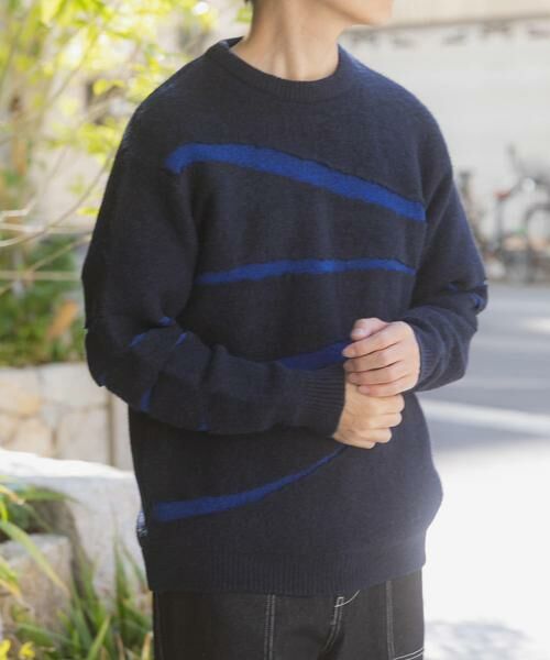URBAN RESEARCH ITEMS / アーバンリサーチ アイテムズ ニット・セーター | ブレイクボーダー クルーネックニット | 詳細16