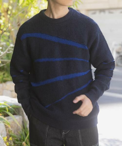 URBAN RESEARCH ITEMS / アーバンリサーチ アイテムズ ニット・セーター | ブレイクボーダー クルーネックニット | 詳細17