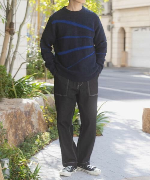 URBAN RESEARCH ITEMS / アーバンリサーチ アイテムズ ニット・セーター | ブレイクボーダー クルーネックニット | 詳細18