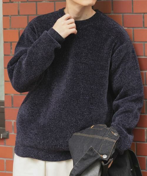 URBAN RESEARCH ITEMS / アーバンリサーチ アイテムズ ニット・セーター | ダブルフェイスシェニールクルーネックニット | 詳細12