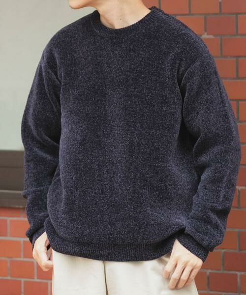 URBAN RESEARCH ITEMS / アーバンリサーチ アイテムズ ニット・セーター | ダブルフェイスシェニールクルーネックニット | 詳細13