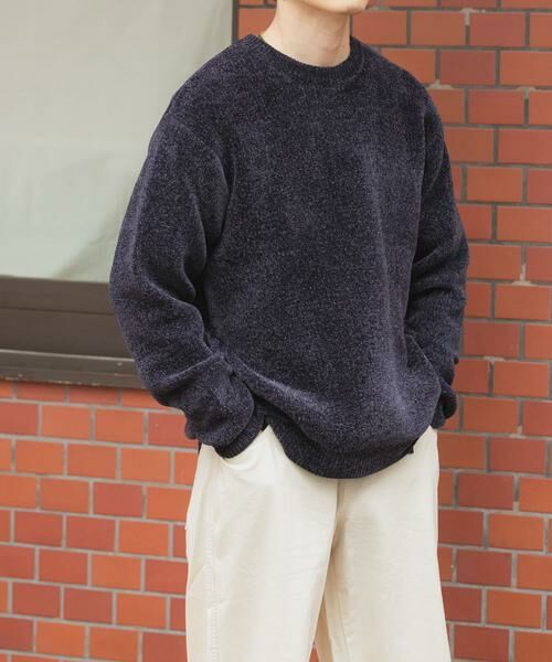 URBAN RESEARCH ITEMS / アーバンリサーチ アイテムズ ニット・セーター | ダブルフェイスシェニールクルーネックニット | 詳細14