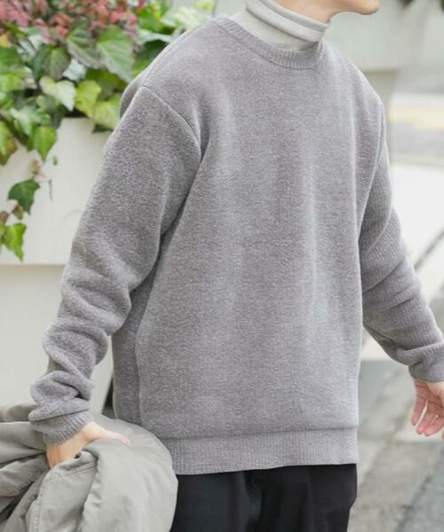 URBAN RESEARCH ITEMS / アーバンリサーチ アイテムズ ニット・セーター | ダブルフェイスシェニールクルーネックニット | 詳細20