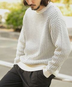 URBAN RESEARCH ITEMS / アーバンリサーチ アイテムズ ニット・セーター | マシンウォッシャブル バーズアイ クルーニット