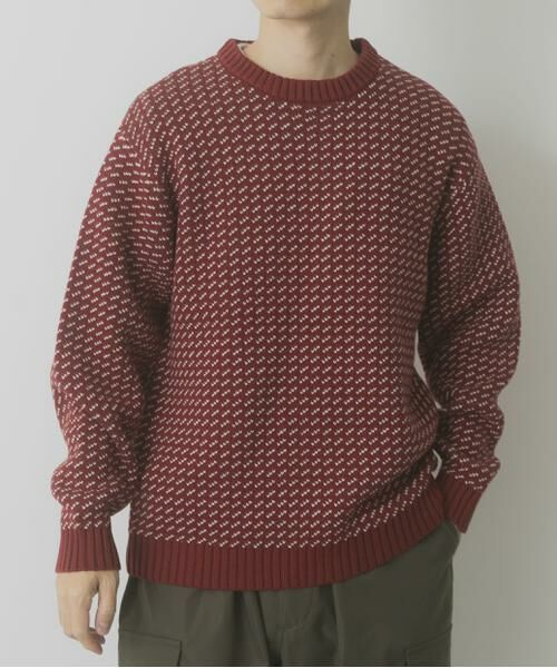 URBAN RESEARCH ITEMS / アーバンリサーチ アイテムズ ニット・セーター | マシンウォッシャブル バーズアイ クルーニット | 詳細1