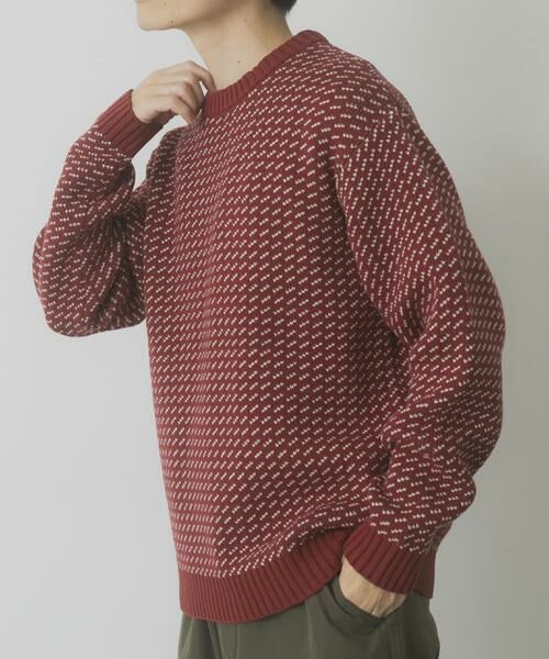 URBAN RESEARCH ITEMS / アーバンリサーチ アイテムズ ニット・セーター | マシンウォッシャブル バーズアイ クルーニット | 詳細8