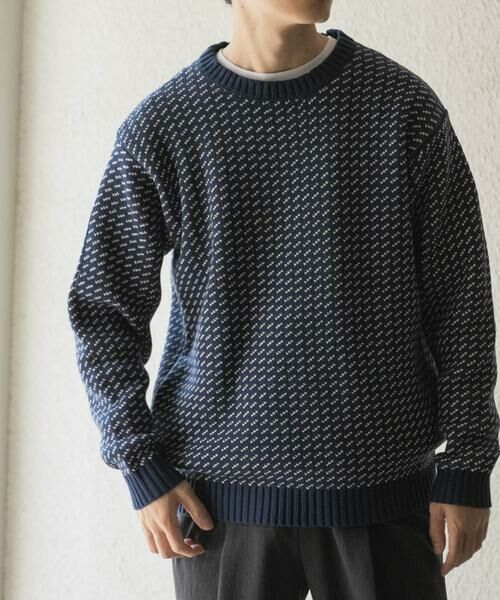 URBAN RESEARCH ITEMS / アーバンリサーチ アイテムズ ニット・セーター | マシンウォッシャブル バーズアイ クルーニット | 詳細9