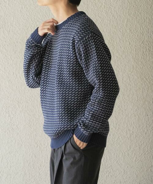 URBAN RESEARCH ITEMS / アーバンリサーチ アイテムズ ニット・セーター | マシンウォッシャブル バーズアイ クルーニット | 詳細10