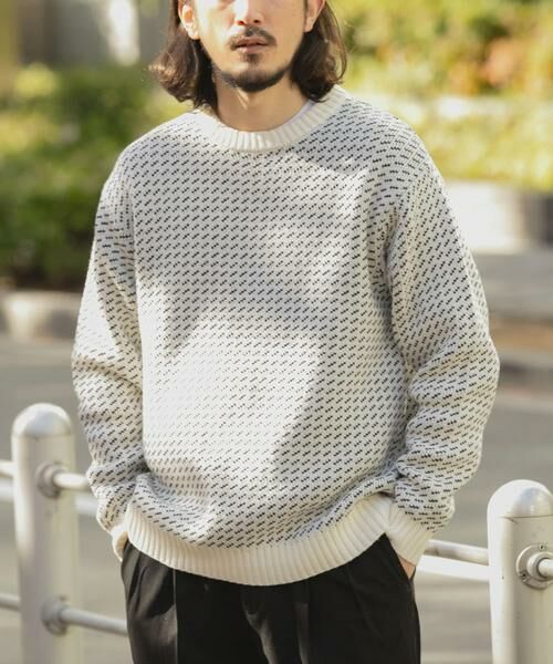 URBAN RESEARCH ITEMS / アーバンリサーチ アイテムズ ニット・セーター | マシンウォッシャブル バーズアイ クルーニット | 詳細30