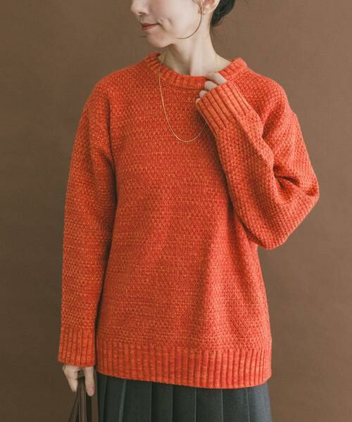 URBAN RESEARCH ITEMS / アーバンリサーチ アイテムズ ニット・セーター | マシンウォッシャブル クルーネックカノコニット | 詳細1