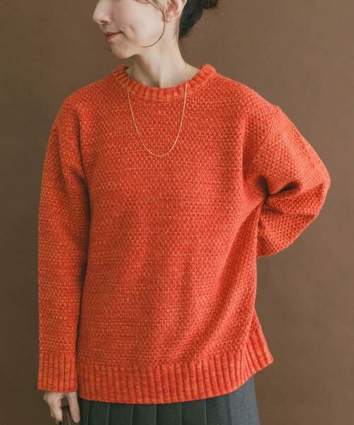 URBAN RESEARCH ITEMS / アーバンリサーチ アイテムズ ニット・セーター | マシンウォッシャブル クルーネックカノコニット | 詳細2