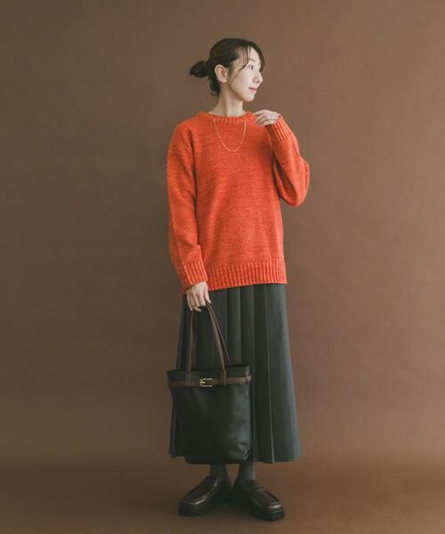 URBAN RESEARCH ITEMS / アーバンリサーチ アイテムズ ニット・セーター | マシンウォッシャブル クルーネックカノコニット | 詳細4