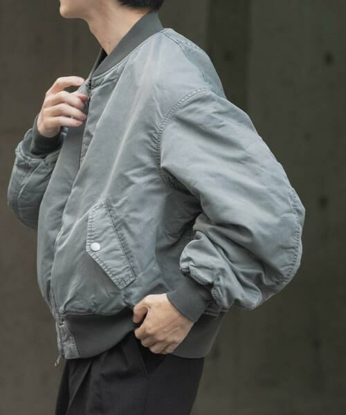 URBAN RESEARCH ITEMS / アーバンリサーチ アイテムズ ミリタリージャケット・コート | ピグメントダイ オーバーサイズMA-1 | 詳細1