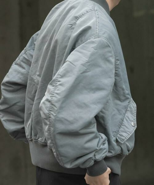 URBAN RESEARCH ITEMS / アーバンリサーチ アイテムズ ミリタリージャケット・コート | ピグメントダイ オーバーサイズMA-1 | 詳細3