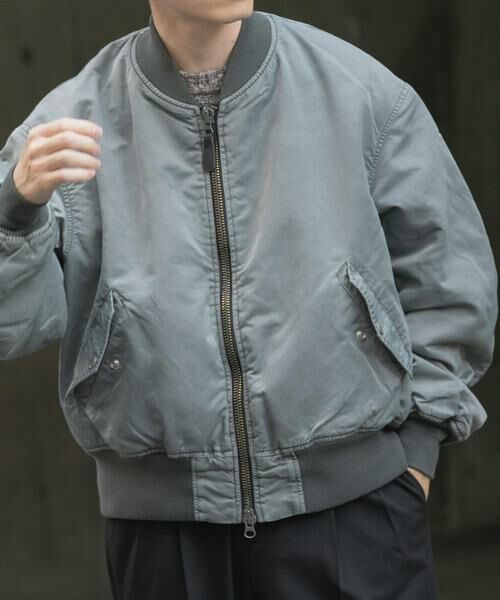 URBAN RESEARCH ITEMS / アーバンリサーチ アイテムズ ミリタリージャケット・コート | ピグメントダイ オーバーサイズMA-1 | 詳細4