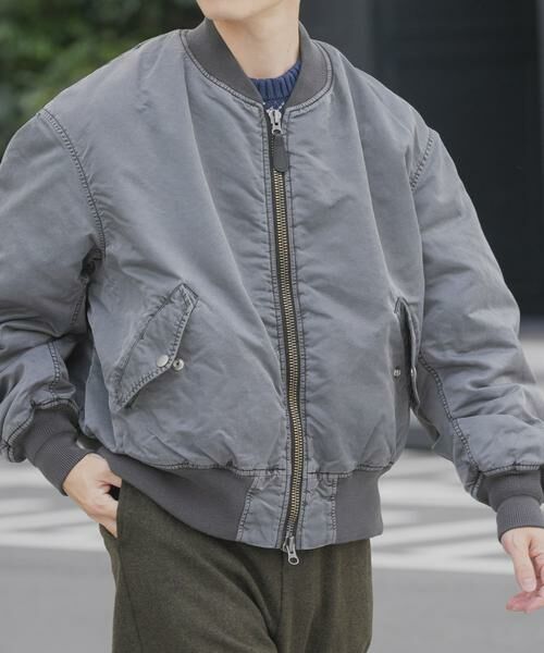 URBAN RESEARCH ITEMS / アーバンリサーチ アイテムズ ミリタリージャケット・コート | ピグメントダイ オーバーサイズMA-1 | 詳細8