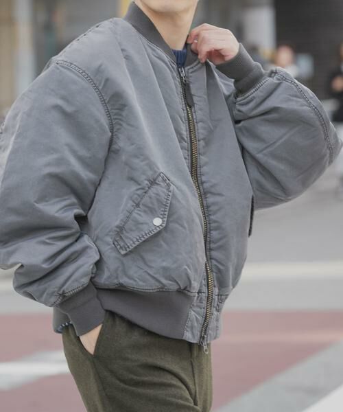 URBAN RESEARCH ITEMS / アーバンリサーチ アイテムズ ミリタリージャケット・コート | ピグメントダイ オーバーサイズMA-1 | 詳細9