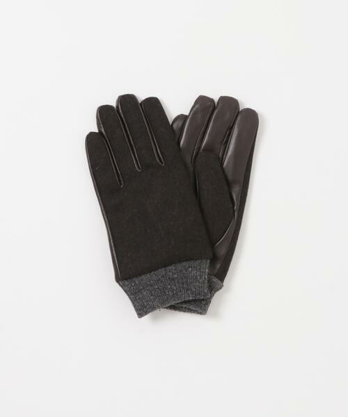 URBAN RESEARCH ITEMS / アーバンリサーチ アイテムズ 手袋 | ラムレザー×ツイード グローブ | 詳細1