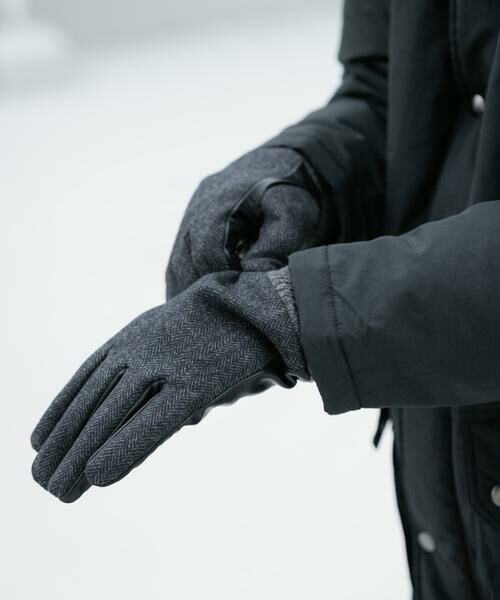 URBAN RESEARCH ITEMS / アーバンリサーチ アイテムズ 手袋 | ラムレザー×ツイード グローブ | 詳細3