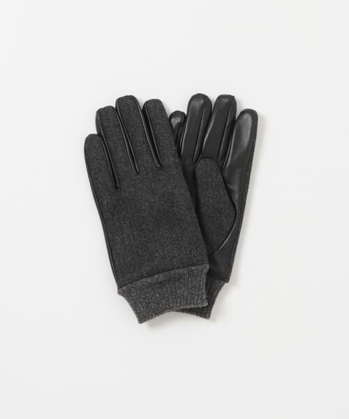 URBAN RESEARCH ITEMS / アーバンリサーチ アイテムズ 手袋 | ラムレザー×ツイード グローブ | 詳細5