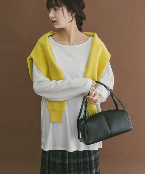 URBAN RESEARCH ITEMS / アーバンリサーチ アイテムズ Tシャツ | シルケットボートネックロンTシャツ | 詳細2