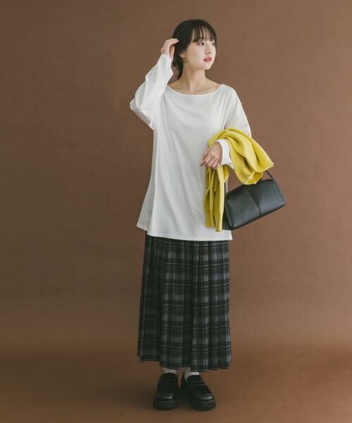 URBAN RESEARCH ITEMS / アーバンリサーチ アイテムズ Tシャツ | シルケットボートネックロンTシャツ | 詳細3