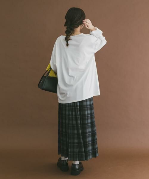 URBAN RESEARCH ITEMS / アーバンリサーチ アイテムズ Tシャツ | シルケットボートネックロンTシャツ | 詳細4