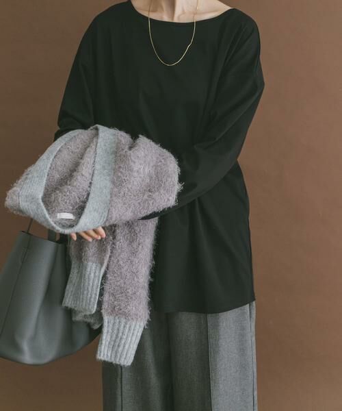 URBAN RESEARCH ITEMS / アーバンリサーチ アイテムズ Tシャツ | シルケットボートネックロンTシャツ | 詳細7