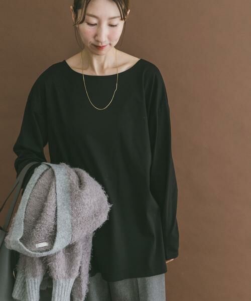 URBAN RESEARCH ITEMS / アーバンリサーチ アイテムズ Tシャツ | シルケットボートネックロンTシャツ | 詳細8