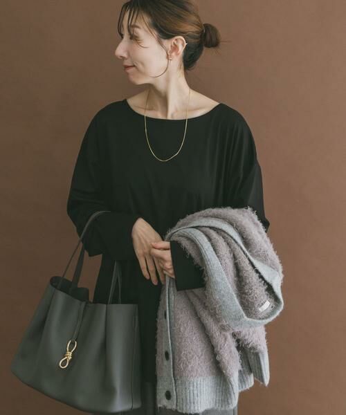 URBAN RESEARCH ITEMS / アーバンリサーチ アイテムズ Tシャツ | シルケットボートネックロンTシャツ | 詳細9