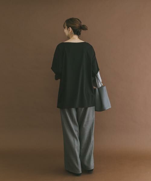 URBAN RESEARCH ITEMS / アーバンリサーチ アイテムズ Tシャツ | シルケットボートネックロンTシャツ | 詳細11