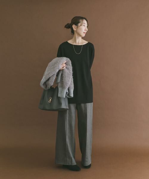 URBAN RESEARCH ITEMS / アーバンリサーチ アイテムズ Tシャツ | シルケットボートネックロンTシャツ | 詳細12