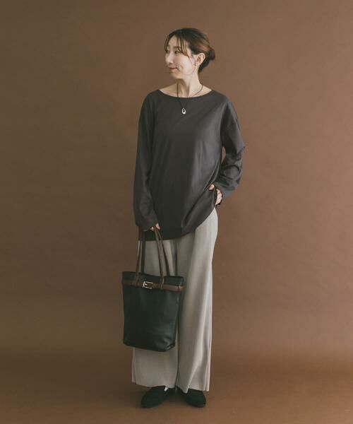 URBAN RESEARCH ITEMS / アーバンリサーチ アイテムズ Tシャツ | シルケットボートネックロンTシャツ | 詳細18