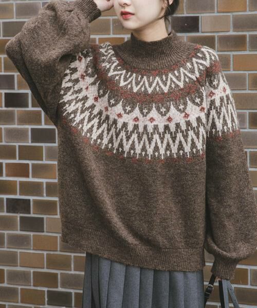 URBAN RESEARCH ITEMS / アーバンリサーチ アイテムズ ニット・セーター | シャギーノルディックニット | 詳細1