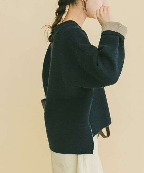 URBAN RESEARCH ITEMS / アーバンリサーチ アイテムズ ニット・セーター | ダブルフェイスVネックニット | 詳細8