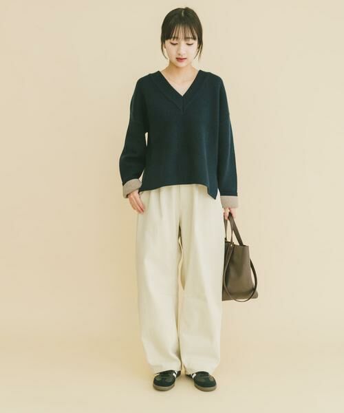 URBAN RESEARCH ITEMS / アーバンリサーチ アイテムズ ニット・セーター | ダブルフェイスVネックニット | 詳細10