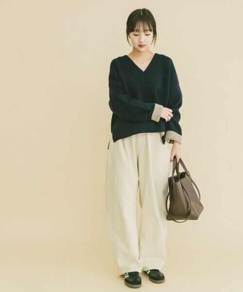 URBAN RESEARCH ITEMS / アーバンリサーチ アイテムズ ニット・セーター | ダブルフェイスVネックニット | 詳細11