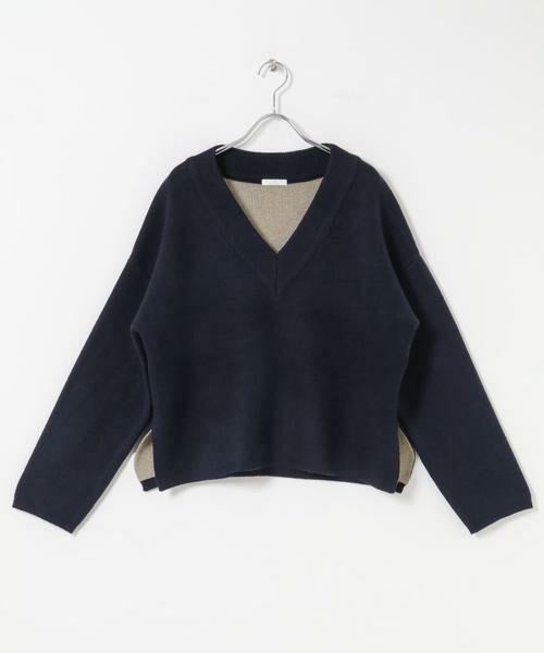 URBAN RESEARCH ITEMS / アーバンリサーチ アイテムズ ニット・セーター | ダブルフェイスVネックニット | 詳細12