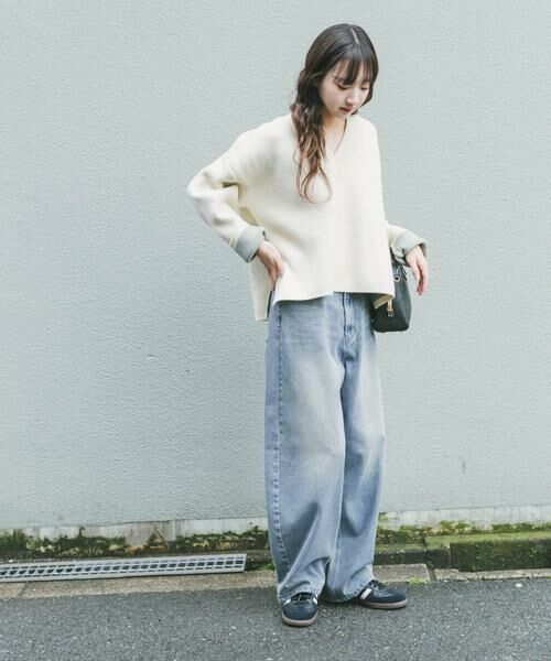 URBAN RESEARCH ITEMS / アーバンリサーチ アイテムズ ニット・セーター | ダブルフェイスVネックニット | 詳細22