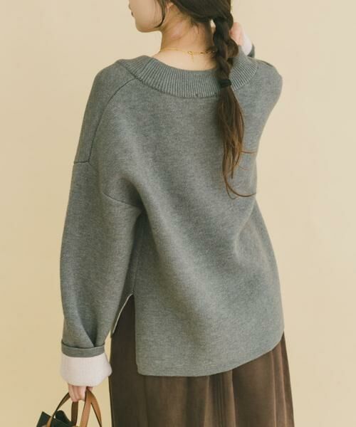URBAN RESEARCH ITEMS / アーバンリサーチ アイテムズ ニット・セーター | ダブルフェイスVネックニット | 詳細27