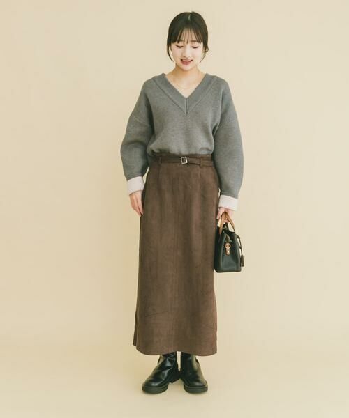 URBAN RESEARCH ITEMS / アーバンリサーチ アイテムズ ニット・セーター | ダブルフェイスVネックニット | 詳細28