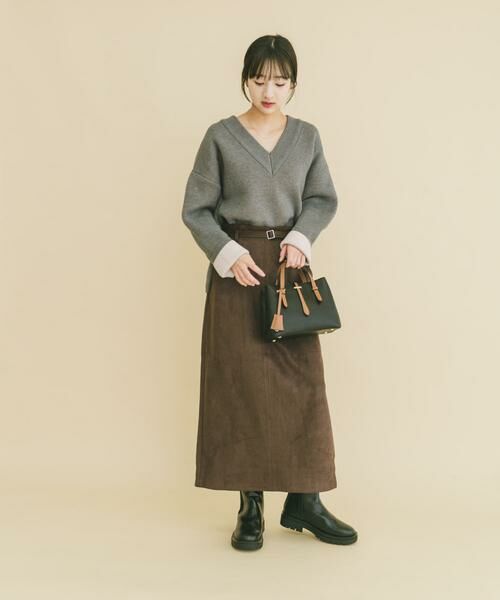 URBAN RESEARCH ITEMS / アーバンリサーチ アイテムズ ニット・セーター | ダブルフェイスVネックニット | 詳細30