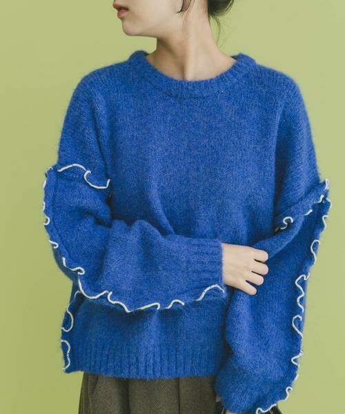 URBAN RESEARCH ITEMS / アーバンリサーチ アイテムズ ニット・セーター | フリルメローニット | 詳細1