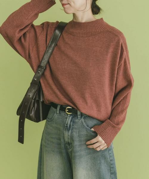 URBAN RESEARCH ITEMS / アーバンリサーチ アイテムズ ニット・セーター | ショルダーリブハイネックニット | 詳細1
