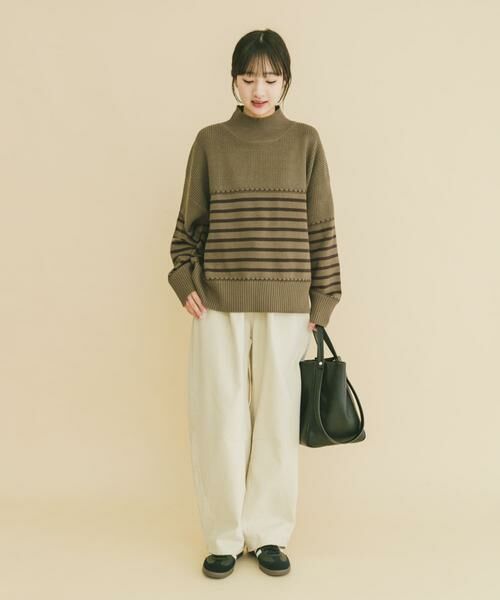 URBAN RESEARCH ITEMS / アーバンリサーチ アイテムズ ニット・セーター | ハイネックステッチニット | 詳細5